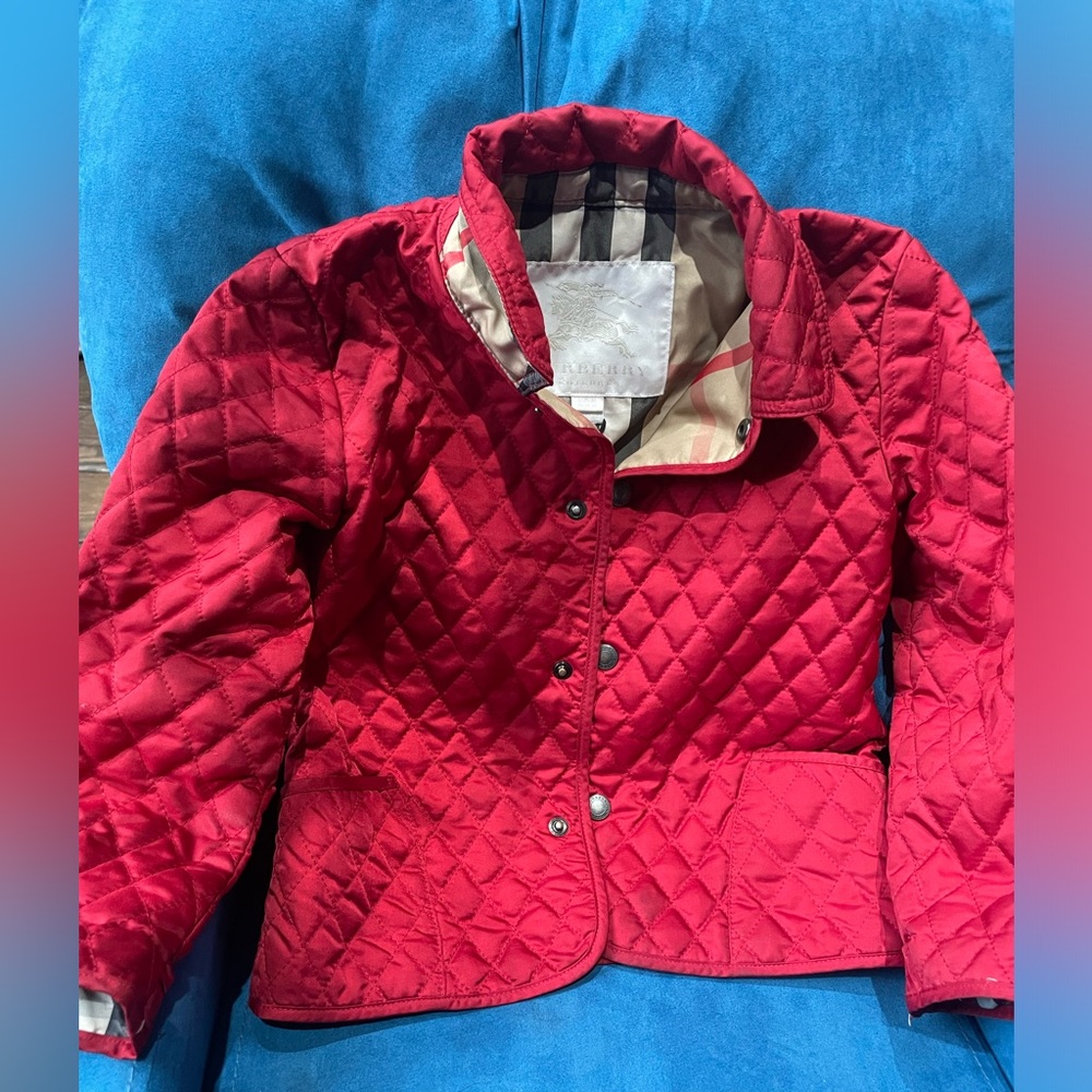 Authentic Red Kids Burberry Jacket